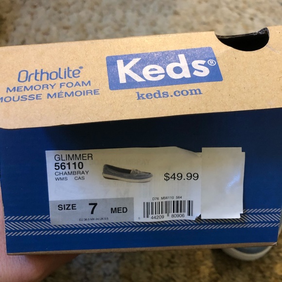 Keds Ortholite Glimmer Size 7 sneakers